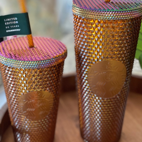 Starbucks Limited 50th Anniversary Gold Cup Set - Picture 2 of 3